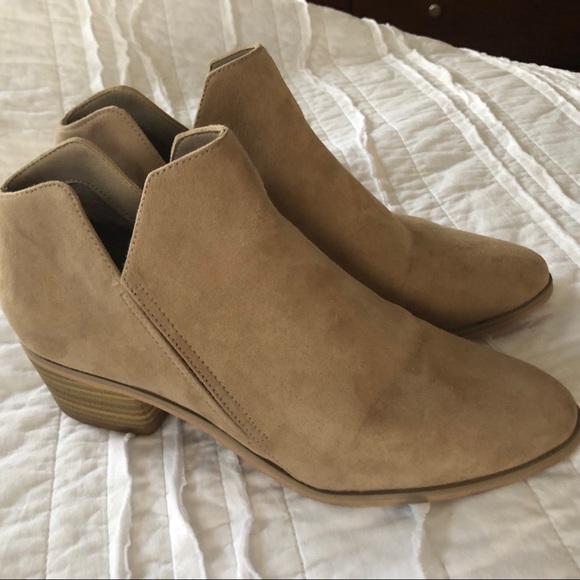 dv8 Shoes - Dv8 booties. Worn once. Tan/camel.  from StitchFix